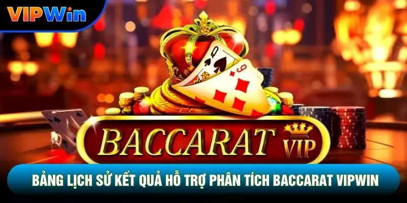 Bảng lịch sử kết quả hỗ trợ phân tích Baccarat vipwin