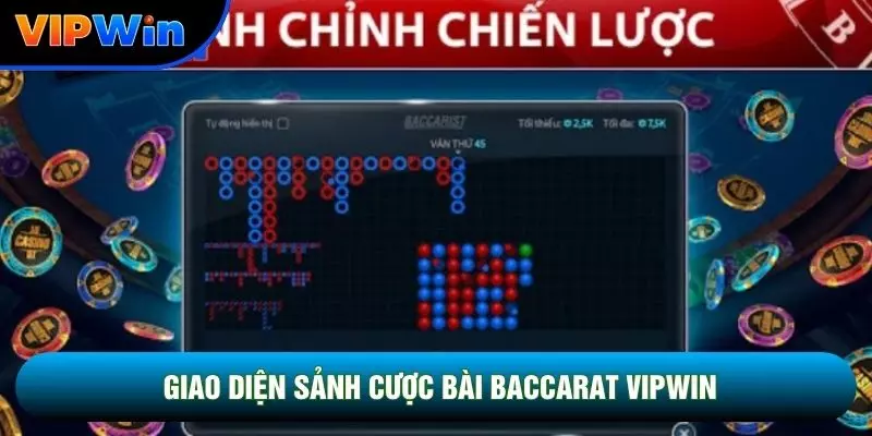 Giao diện sảnh cược bài Baccarat vipwin
