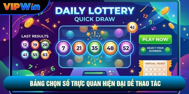Bảng chọn số trực quan hiện đại dễ thao tác