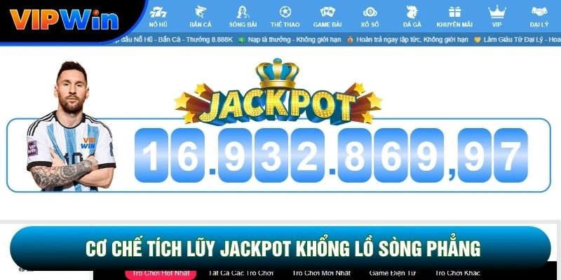 Cơ chế tích lũy jackpot khổng lồ sòng phẳng