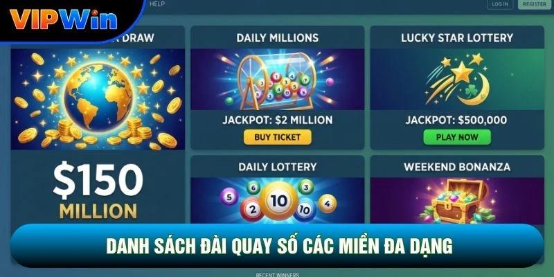 Danh sách đài quay số các miền đa dạng