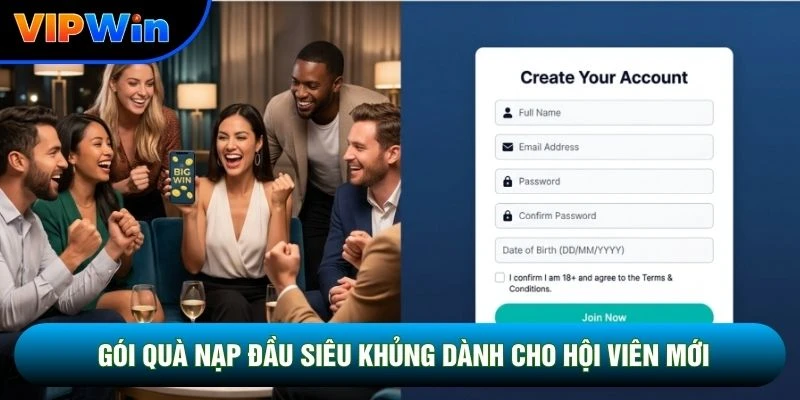 Gói quà nạp đầu siêu khủng dành cho hội viên mới