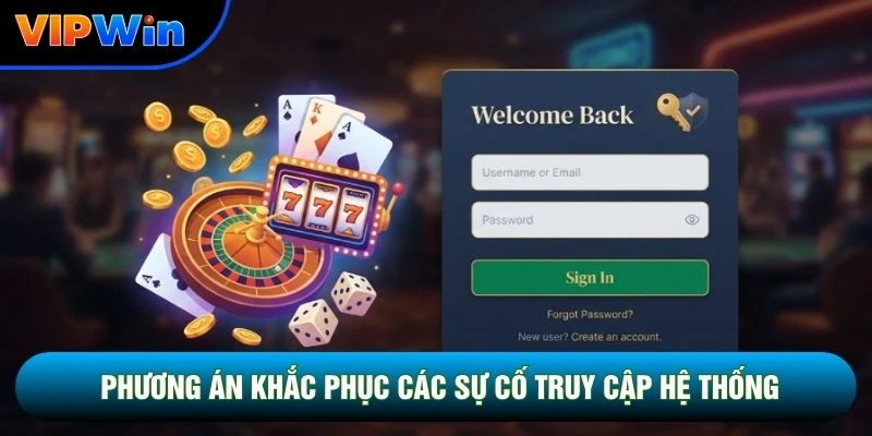 Phương án khắc phục các sự cố truy cập hệ thống
