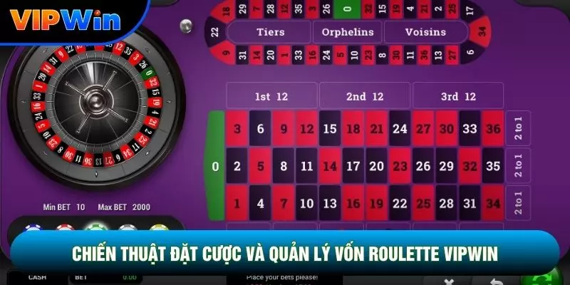 Chiến thuật đặt cược và quản lý vốn Roulette vipwin