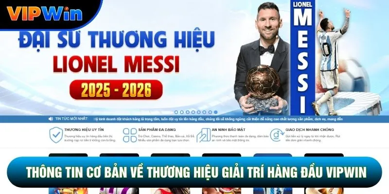Thông tin cơ bản về thương hiệu giải trí hàng đầu Vipwin